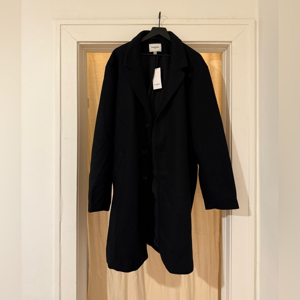 NWT Goodfellow & Co Long Overcoat